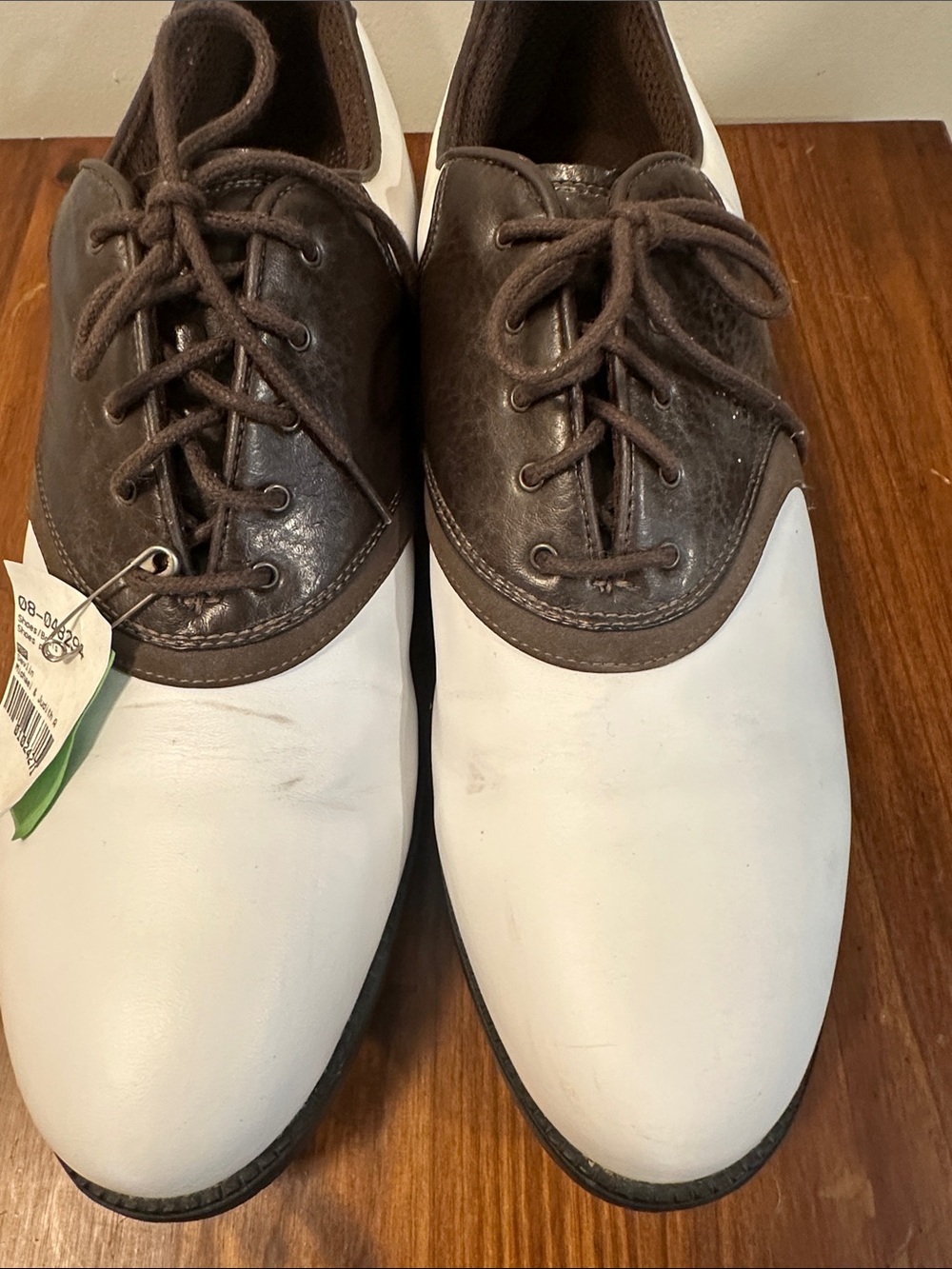 Nike Men's Brown and White Lace-Up Athletic Shoes